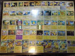 HUGE Lot Of 59 Pikachu Cards! Holos, Promos, Etc. MY ENTIRE COLLECTION! - Image 1
