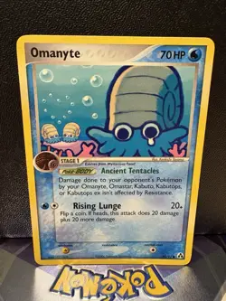 Omanyte 60/92 Common EX Legend Maker Pokemon Card 2006 LP - Image 1