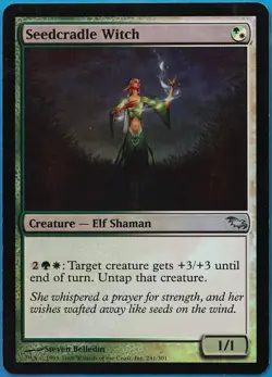 Seedcradle Witch FOIL Shadowmoor PLD White Green Uncommon CARD (491079) ABUGames - Image 1