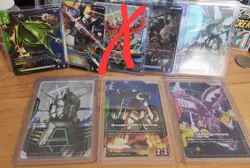 7 Gundam TCG Cards Bulk Lot - Dual Impact [GD02] - C**,LR*, LR(4),C*,R*, NM+ - Image 1