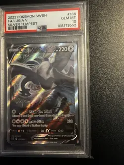 Lugia v Alt Art Silver Tempest Pokemon Card 186/195 PSA 10 Gem Mint 2022 - Image 4