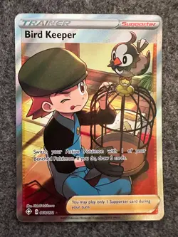 Pokemon - Bird Keeper - 066/072 - SWSH Shining Fates- Full Art Trainer Card - Image 1
