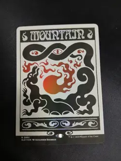 Mountain 0891 NM Foil MTG Secret Lair Bonus Card Basic Land Unplayed Magic - Image 1