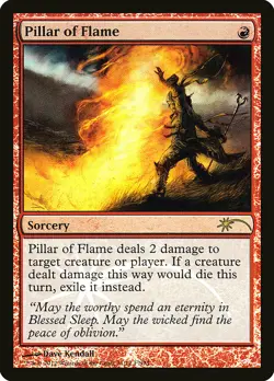 1x Pillar of Flame - MP MTG Foil - FNM Promos - Image 1