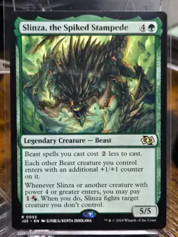 Slinza, the Spiked Stampede (Anime) R Foundations Jumpstart 55 NM - Image 1