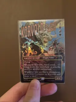 Korvold, Fae-Cursed King Rainbow Foil Light Play MTG Secret Lair - Image 1