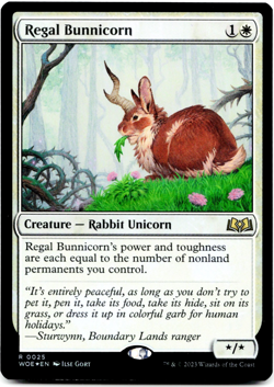Regal Bunnicorn (FOIL) - [Wilds of Eldraine] MTG Magic - NM/M ⚪ - Image 3
