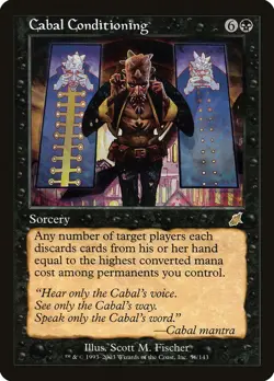 2003 Cabal Conditioning Scourge MTG Magic the Gathering Rare MP - Image 1