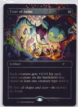 MTG Coat of Arms (Double Rainbow Foil) Foil NM Secret Lair Drop Series Magic 190 - Image 1