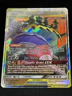 Pokemon TCG-Naganadel & Guzzlord-GX-158/236-Cosmic Eclipse-Ultra Rare- NM - Image 2