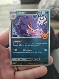 Gengar (Cosmos Holo) #057/091 Trick or Trade Pokemon TCG Holographic PACK FRESH - Image 1
