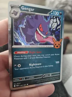 Gengar (Cosmos Holo) #057/091 Trick or Trade Pokemon TCG Holographic PACK FRESH - Image 2