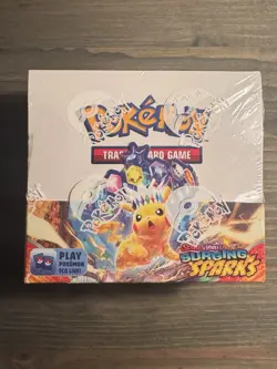 Pokemon TCG Scarlet & Violet Surging Sparks Booster Box Factory Sealed - Image 1