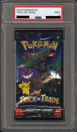 2024 Pokemon Trick or Trade Authentic Sealed Booster Pack PSA 9 Mint - Image 1
