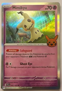 Mimikyu Holo 097/193 - Trick Or Trade Pokemon TCG 2023 - Image 1