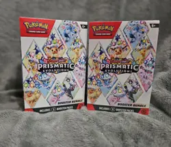 Pokemon TCG Prismatic Evolutions Booster Bundle Lot of 2 Factory Sealed - Image 1