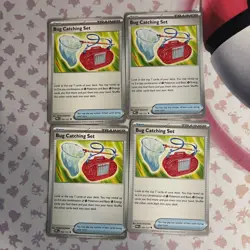4x Bug Catching Set 102/131 x4 - Prismatic Evolutions - Pokemon TCG - Playset - Image 1