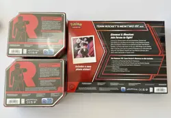 Pokemon TCG Team Rocket Mewtwo Tin, Nidoking Tin and Mewtwo Ex Box. SEALED NEW - Image 2