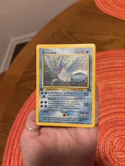 Pokemon TCG 1999 Articuno 2/62 Fossil First Edition Holo HP - Image 5