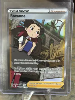 Pokemon TCG Roxanne Crown Zenith: Galarian Gallery GG66/GG70 Full Art Trainer - Image 1