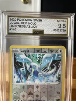 AGS Mint+ 9.5 2020 Pokemon SWSH Lugia Rev Holo Darkness Ablaze 140/189 #00121729 - Image 2