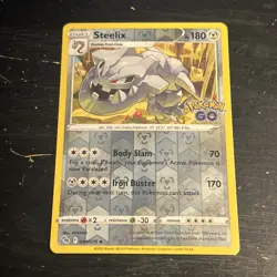 Reverse Holo Steelix 044/078 Uncommon Pokemon GO Pokemon TCG - Image 1