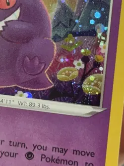 Pokemon Gengar Promo SWSH052 - NM Double SWIRL - Image 3
