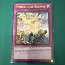 YuGiOh! - Dimensional Barrier RA01-EN072 Ultra Rare 1st Edition Near Mint - Image 1