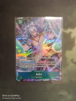 Adio Alt Art One Piece Card Game OP09-023 SR, English Edition - Image 1