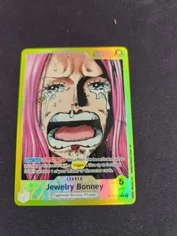 One Piece TCG OP13-100 Jewelry Bonney Alt Art Leader AA Card Game CCG English - Image 1