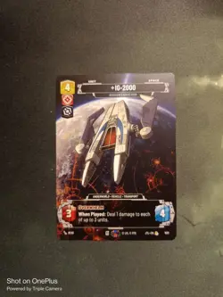 STAR WARS UNLIMITED TCG JUMP TO LIGHTSPEED: PRESTIGE CARD: IG-2000 - Image 1