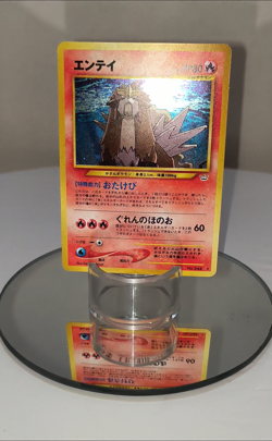 👀 VIDEO Pokemon Card Entei Neo Revelation Awakening Legends Holo Japanese NM - Image 2