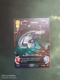 Star Wars Unlimited JTL Prestige Card #1037 Rampart - Image 1