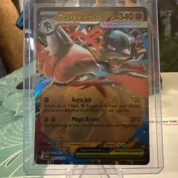 Pokemon Mega Evolution Mega Lucario Cards Very Sought After Lot of 3 Mint New - Image 2