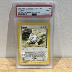 Pokemon TCG Cards Togepi 30 WOTC Black Star Promo PSA 9 MINT - Image 1
