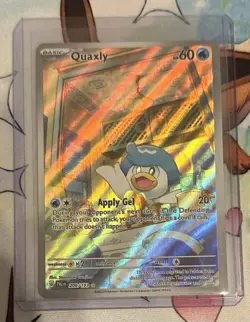 Pokemon TCG Quaxly Card 206/193 Sv02: Paldea Evolved NM Illustration Rare Holo - Image 1