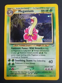 Meganium 11/111 Holo - Neo Genesis Set - Pokemon Card - Excellent Condition - Image 1