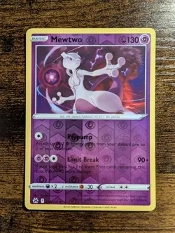 Pokemon Mewtwo Crown Zenith Reverse Holo Card 059/159 Near Mint Condition - Image 1
