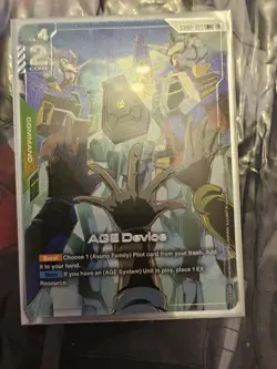 Age Device - GD02-103 R+ Alt Art Gundam TCG Card Game Dual Impact English - Image 1