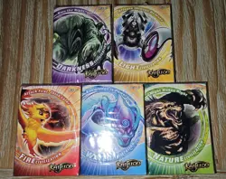 Kaijudo Civilization Cards 5 decks, Light, Darkness, Fire, Water, Nature - Image 1