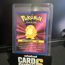 Canadian Kellogg’s Cereal Promo Game Tip Card #54 Psyduck NM - Image 1