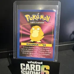 Canadian Kellogg’s Cereal Promo Game Tip Card #54 Psyduck NM - Image 2