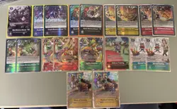 Digimon CCG Memory Boost & Training Lot (x19 total cards) - Image 1