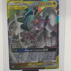 Pokemon TCG Arceus & Dialga & Palkia GX 156/236 Cosmic Eclipse Ultra Rare Card - Image 3