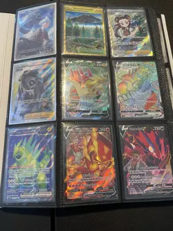 Pokemon Binder Lot Of 241 Cards Full Arts And More All Near Mint Condition - Image 1