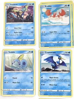 Pokemon Card Lot 56 Cards Water Theme Deck Mix With Energy & Trainers - Image 2
