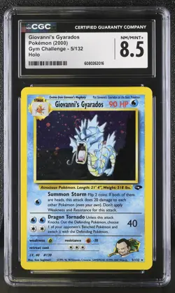 CGC 8.5 Giovanni's Gyarados 2000 Gym Challenge 5/132 Holo Pokemon Card - Image 1