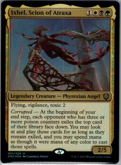 MTG Ixhel, Scion of Atraxa * FOIL* Phyrexia: All Will Be One Commander 001 NM - Image 1
