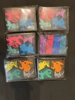 Evolving Skies ETB Sleeves Sealed Lot of 6 (65 per pk) One Pokemon Center Exclus - Image 1