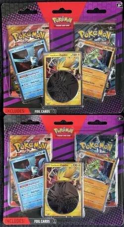 Pokemon Blister 2-Pack Booster Team Rocket Articuno Zapdos Tyranitar (Lot of 2) - Image 1